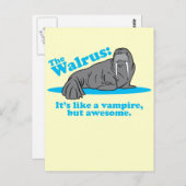 Der Walross-Vampir Postkarte (Vorne/Hinten)