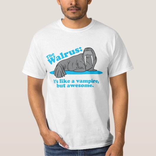 Der Walross-Vampir T-Shirt (Vorderseite)