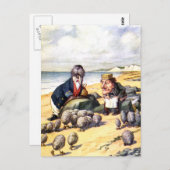 DER WALRUS UND DER CARPENTER IN WONDERLAND POSTKARTE (Vorne/Hinten)