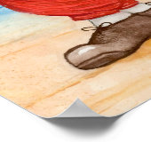 Der Walrus und der Carpenter Poster (Ecke)