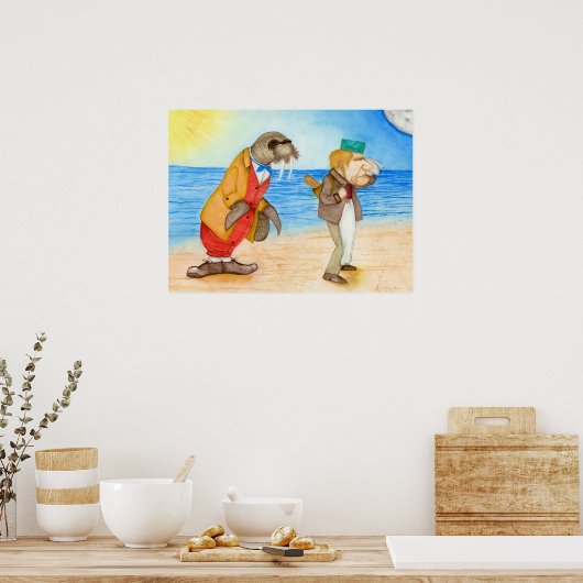 Der Walrus und der Carpenter Poster (Küche)