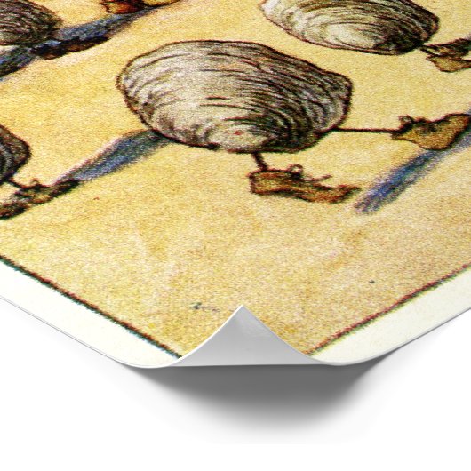 Der Walrus und der Carpenter Poster (Ecke)