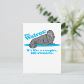 Der Walrus Vampire Postkarte (Stehend Vorderseite)