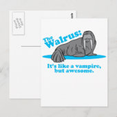 Der Walrus Vampire Postkarte (Vorne/Hinten)