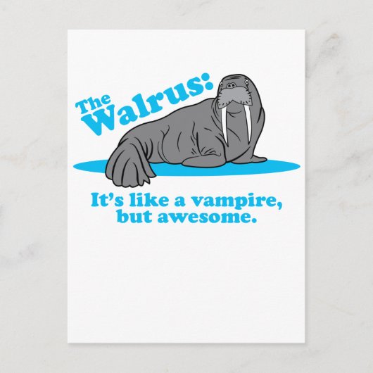 Der Walrus Vampire Postkarte (Vorderseite)