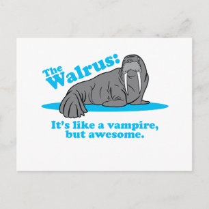Der Walrus Vampire Postkarte