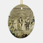 Der Walzer (farbiger Stich) Keramikornament (Rechts)