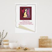 "Der Wandel kommt nicht..." Barack Obama Zitat. Poster (Küche)