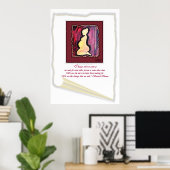 "Der Wandel kommt nicht..." Barack Obama Zitat. Poster (Heimbüro)