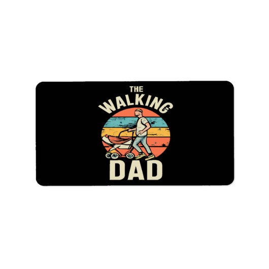 der wandelnde Vater Adressaufkleber (Vorne)