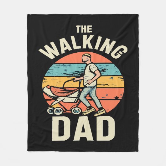der wandelnde Vater Fleecedecke (Vorderseite)