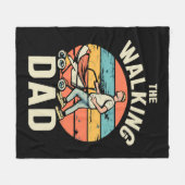 der wandelnde Vater Fleecedecke (Vorderseite (Horizontal))