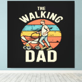 der wandelnde Vater Leinwanddruck (Insitu (Holzboden))