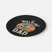 der wandelnde Vater Pappteller (Schrägansicht)