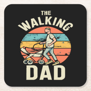 der wandelnde Vater Rechteckiger Pappuntersetzer