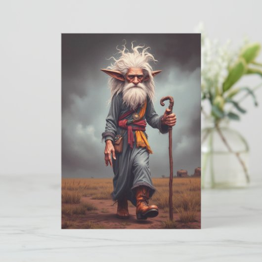 Der Wanderelf-Assistent Einladung (Stehend Vorderseite)