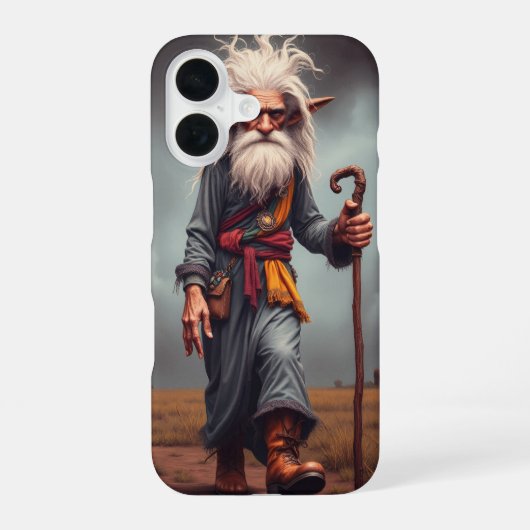 Der Wanderelf-Assistent iPhone 16 Hülle (Rückseite)