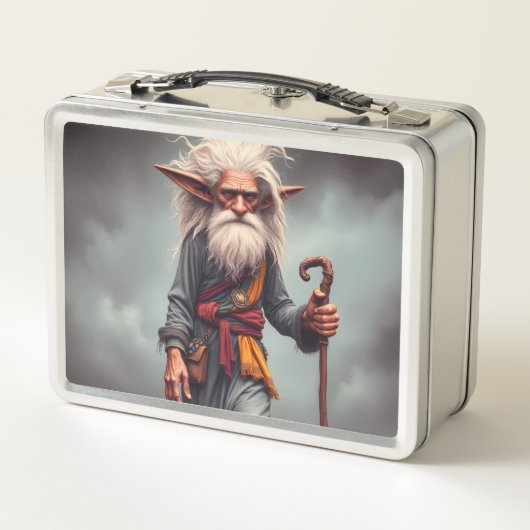 Der Wanderelf-Assistent Metall Brotdose (Rückseite)