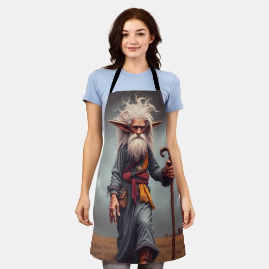 Der Wanderelf-Assistent Schürze (Getragen)