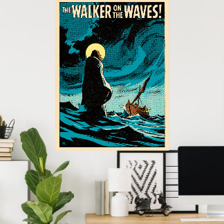 Der Wanderer auf den Wellen Poster
