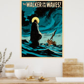 Der Wanderer auf den Wellen Poster (Küche)
