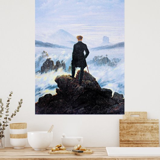 Der Wanderer, die Kunstmalerei, Poster (Küche)