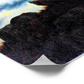 Der Wanderer, feine Kunstmalerei, Poster (Ecke)