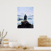 Der Wanderer, feine Kunstmalerei, Poster (Küche)