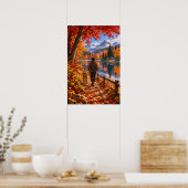 Der Wanderer Herbstsee Poster (Küche)