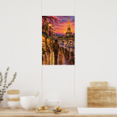 Der Wanderer Paris Poster (Küche)