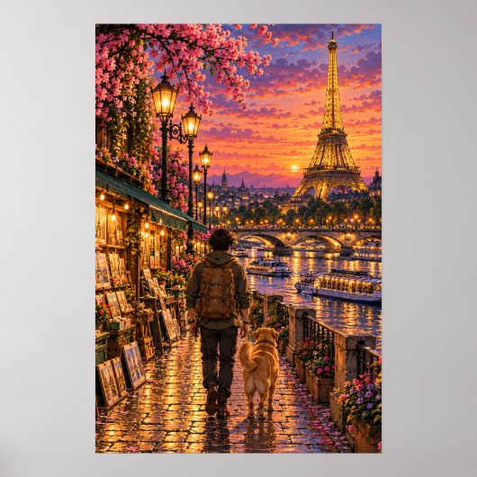 Der Wanderer Paris Poster (Vorne)