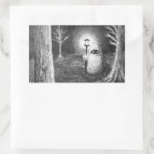 Der Wanderer Rechteckiger Aufkleber (Tasche)
