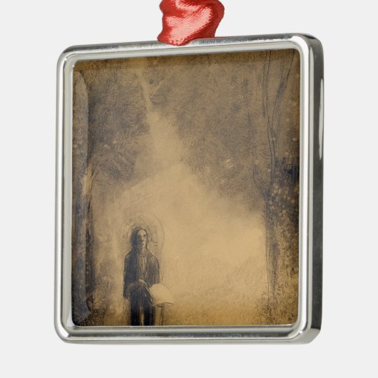 Der Wanderer Silbernes Ornament (Links)