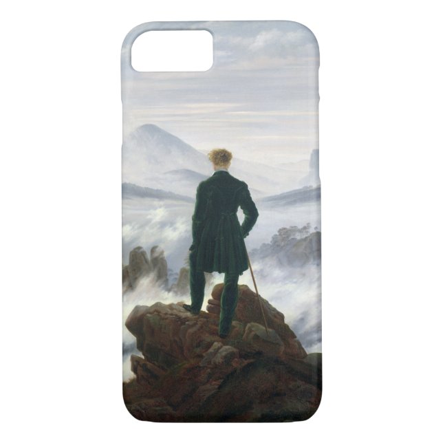 Der Wanderer über dem Meer des Nebels Case-Mate iPhone Hülle (Rückseite)