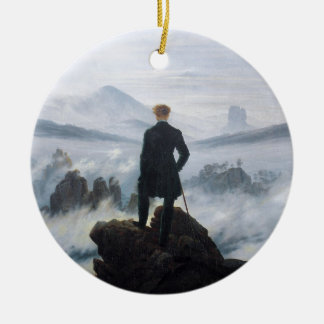 Der Wanderer über dem Meer des Nebels durch Caspar Keramik Ornament