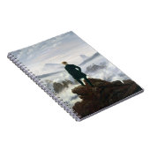 Der Wanderer über dem Meer des Nebels Notizblock (Rechte Seite)