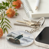 Der Wanderer über dem Meer des Nebels Schlüsselanhänger (Vorderseite rechts)