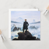 Der Wanderer über dem Meer des Nebels, schöne Kuns Karte (Vorderseite/Rückseite Beispiel)