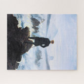 Der Wanderer über dem Meer des Nebels, schöne Kuns Puzzle (Horizontal)