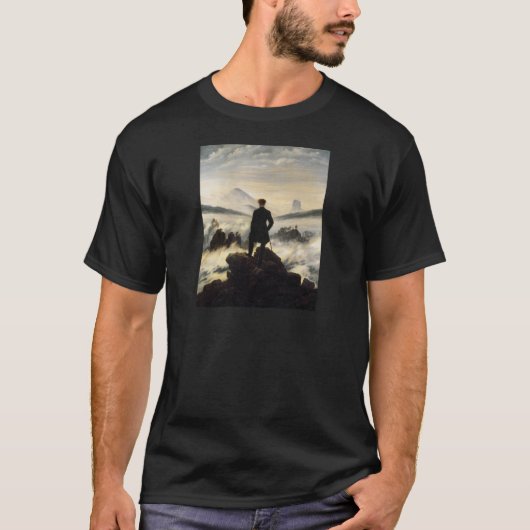 Der Wanderer über dem Meer des Nebels T-Shirt (Vorderseite)