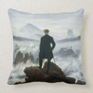 Der Wanderer über dem Meer von Nebel, 1818 Kissen