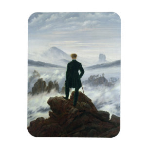 Der Wanderer über dem Meer von Nebel, 1818 Magnet