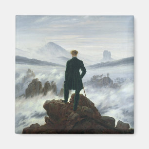 Der Wanderer über dem Meer von Nebel, 1818 Magnet