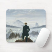 Der Wanderer über dem Meer von Nebel, 1818 Mousepad (Mit Mouse)