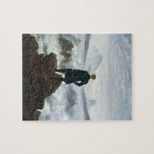 Der Wanderer über dem Meer von Nebel, 1818 Puzzle (Horizontal)