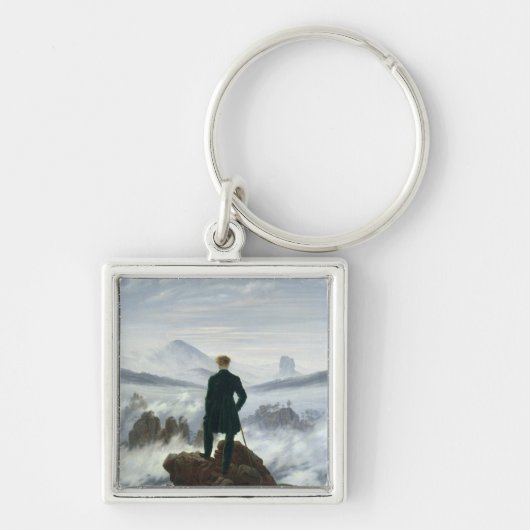 Der Wanderer über dem Meer von Nebel, 1818 Schlüsselanhänger (Vorne)