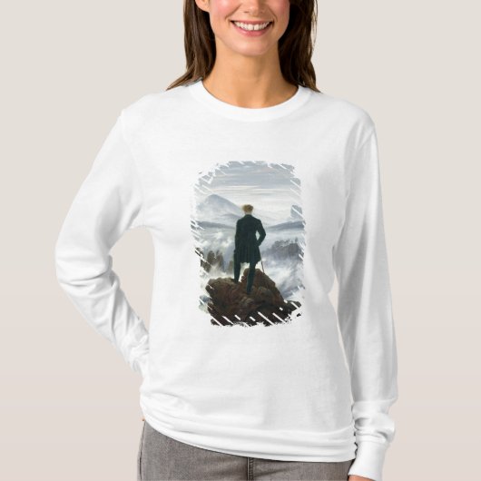 Der Wanderer über dem Meer von Nebel, 1818 T-Shirt (Vorderseite)