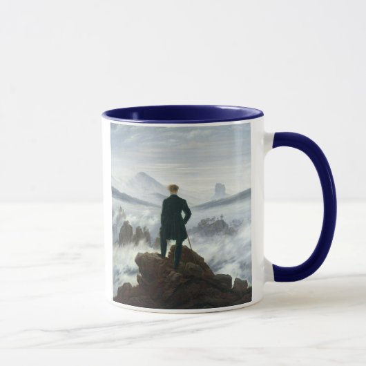 Der Wanderer über dem Meer von Nebel, 1818 Tasse (Rechts)