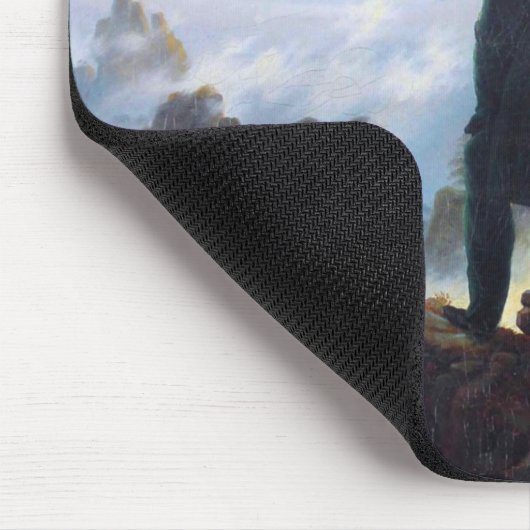 Der Wanderer über dem Meeresfog Caspar David Fried Mousepad (Ecke)