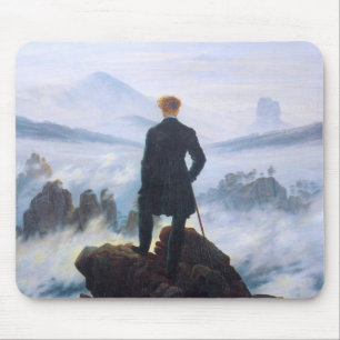 Der Wanderer über dem Meeresnebel Caspar David Fr Mousepad